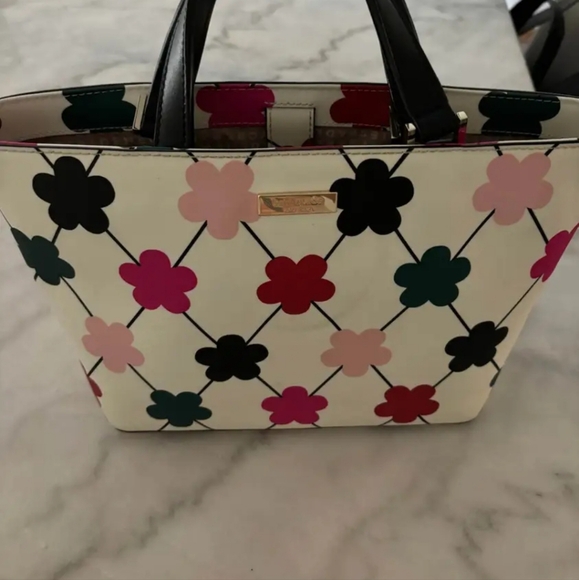 Kate Spade Juno Grant Street Y2K Flower Vinyl Satchel - Picture 2 of 5